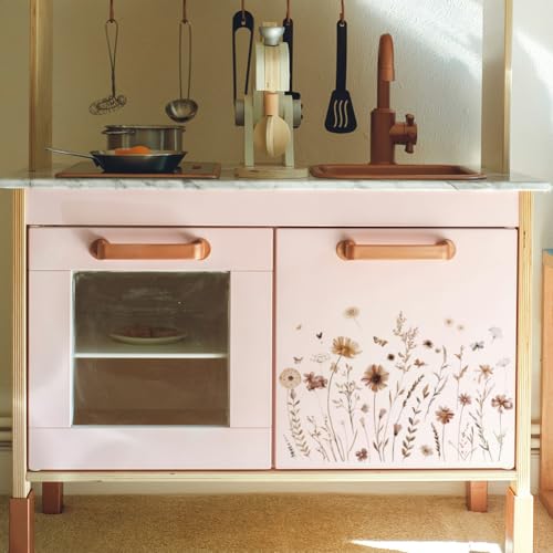 Autocollants de transfert meuble pissenlit pastel OLYCRAFT relooking facile