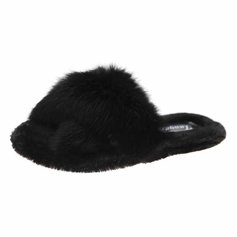 Pantoufles en peluche pour éviter la transpiration des pieds en hiver avec mousse