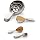 Endurance Stainless Steel Oval Measuring Cups, Set of 4 | 1/8 Cup to 1 Cup Measurements | Nest for Easy Storage | Dishwasher Safe | Dry or Liquid | Baking or Cooking