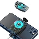 [Koutimule]スマホ冷却器 ゲーミング仕様【3段階風量調整】静音冷却ファン 携帯型109g H15モ 高効率冷却 フォン熱暴走防止 USB接続 プロゲーマー必須冷却装置 H15プラグインモ 黒