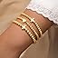 3 PCS Stretch Bracelets with Cross Heart