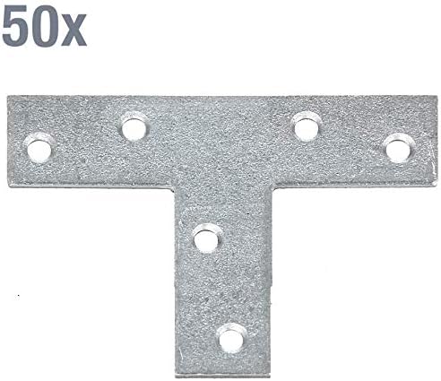 T-Shape Flat Joint Sendzimir-Galvanised 70 x 50 x 16 mm / 50 STK, Galvanized Sendzimir - Image 3