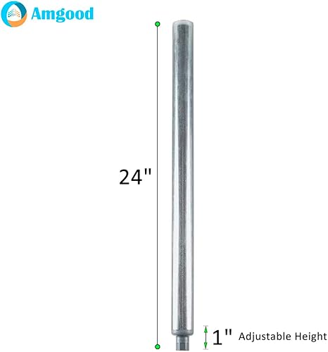 Miniatura 5 de AmGood Patas de acero galvanizado para mesas de trabajo (patas de 33 pulgadas (paquete de 4)