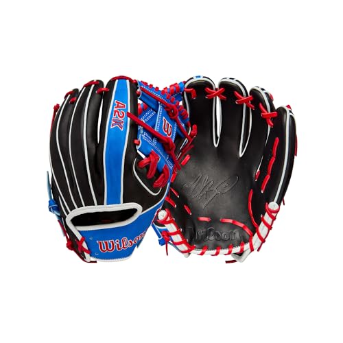 Wilson Fall 2025 Mookie Betts A2K® MB1175 GM 11.75” Infield Baseball Glove - Right Hand Throw, Black/Royal/Red