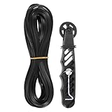 QUARKZMAN Bildschirmreparatur-Set, 0,16x32,8ft Schwarzer TPE-Fensterschirm-Retainer-Spline mit Roller & Removal-Haken für die Türfenster-Schirm-Ersatz- und Installations
