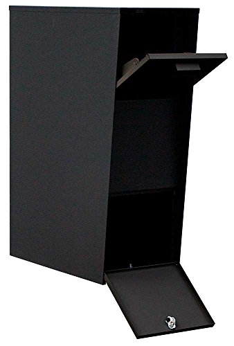 Qualarc Wf-Vacmb Large Capacity Galvanized Steel Locking Post And Column Mount Rust Proof Vacation Mailbox, Black #TOP1