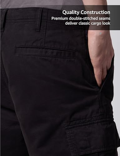 Image of Symbol Premium Men's Relaxed Fit Washed Cargo Shorts - Regular Fit | Pure Cotton (Available in Plus Sizes)