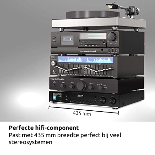 TechniSat DIGITRADIO 143 (V3) – HiFi-Tuner Internetradio (DAB+ Digital-Radio, Bluetooth-Audio-Streaming, Spotify Connect, Wurfantenne, Fernbedienung, Breite 43,5 cm) schwarz – Bild 3