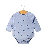 【Función】Este body de bebé es a prueba de viento,por lo que los padres no tienen que preocuparse de que su hijo muestre la barriga y se resfríe.Los botones están abiertos al sesgo,por lo que es fácil de poner y quitar para tu bebé.Tiene un diseño de apertura de la entrepierna con botones para facilitar el cambio de pañales.