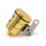 □ Material: aluminio CNC XIAOZHIWEN Copa de depósito de Aceite del Cilindro del floid del Freno Delantero de la Motocicleta Universal para KTM EXC 300 Duke 390 125 200 RC 390 640 LC4 HNXZW (Color : Gold)