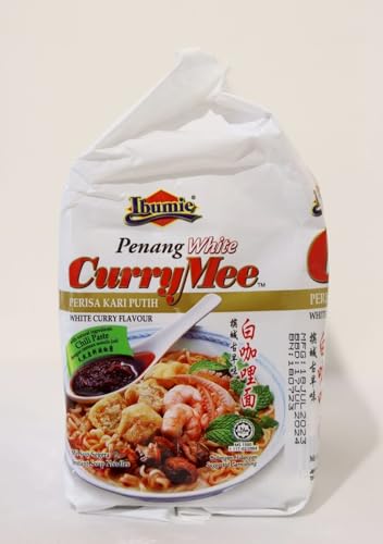 Image of Ibumie | Penang White Curry Seafood Noodles | Malaysian Style Instant Noodle|105Gm (Pack Of 4) Healthy Food - Low Carb, 105 Gm