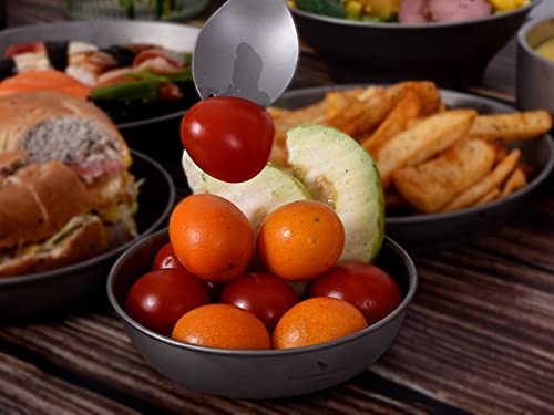 IBasingo Piatti in Titanio Piatto Piattino Set di