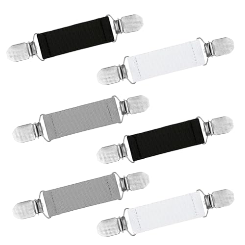 6 Stück Hose MachenClip, Pullover Elastischer Sweater Cardigan, Cinch, Cardigan Clip, Kleidungszubehör: 3 Farben Strickjacke, Kleid, Hemden, Schürzen