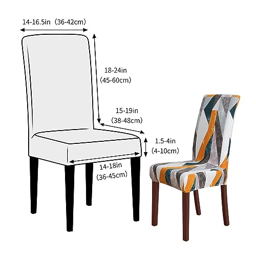 FORCHEER Chair Covers for Dining Chairs Set of 6,Classic Stretch Dining Room Chair Cover Kitchen Parsons Chair Slipcovers (Pack of 6, Classic)