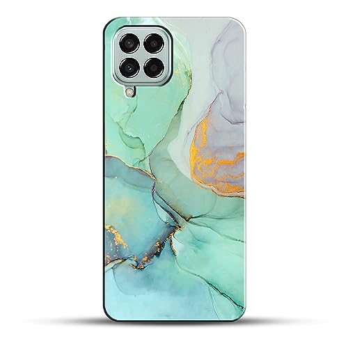 Image of COLORflow Back Cover Compatible with Samsung Galaxy M12 / A12 / F12 | Beautiful Green Marble | Designer Printed Hard CASE Bumper Back Cover Compatible with Samsung M12 / A12 / F12