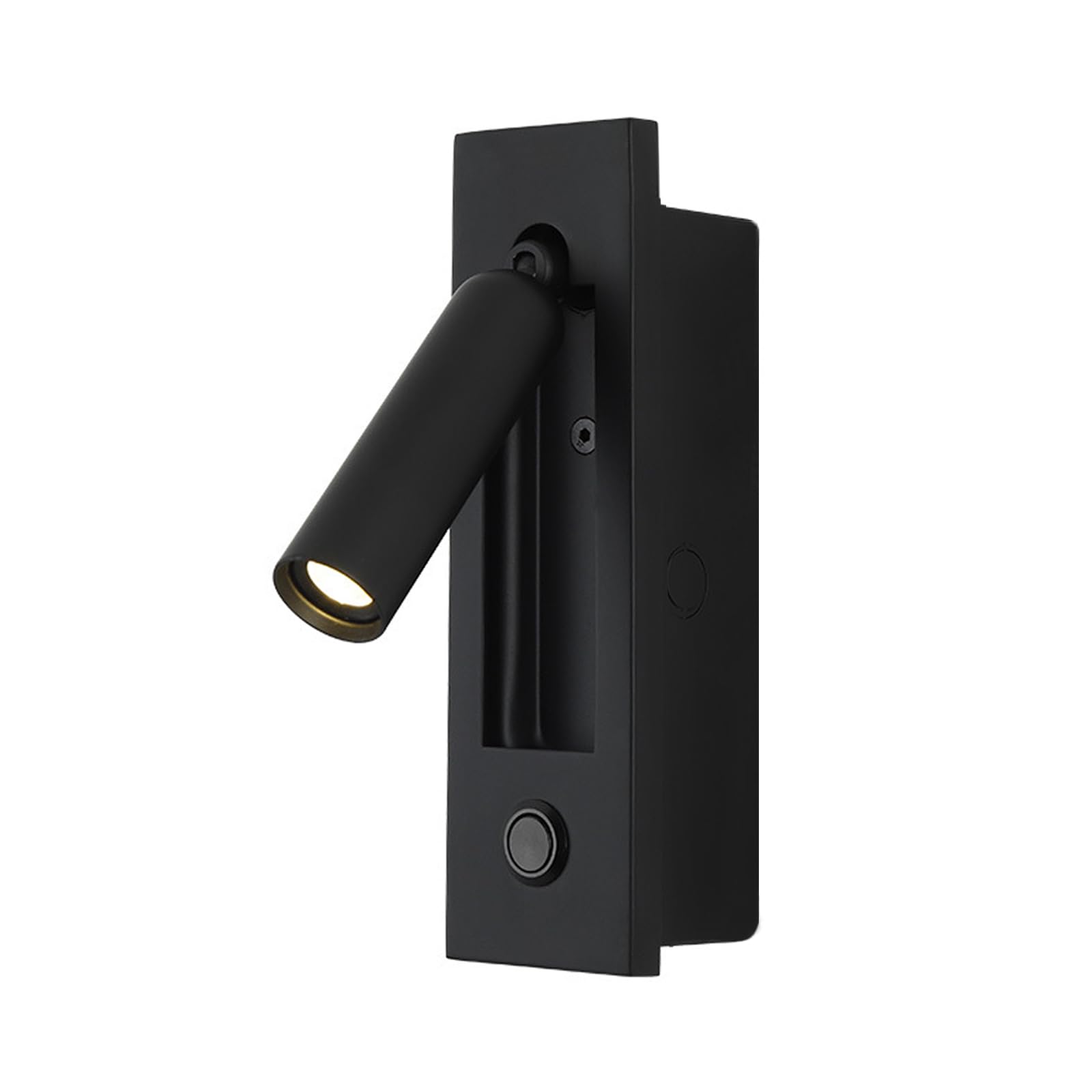 Rebirth Reading Light for Books in Bed丨3W 4000K LED Bedroom Lamp Headboard Wall Lighting Sconce丨Adjustable Recessed Bedside Wall Mounted Spotlight丨Rotatable Spot Lights with Push Switch