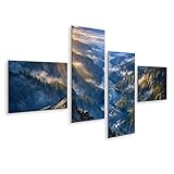 Set panoramico da 4 pezzi in formato 150 x 80 cm (con distanza). Scopri una vasta gamma di immagini da parete di alta qualità in molti formati e stili. Basta inserire 