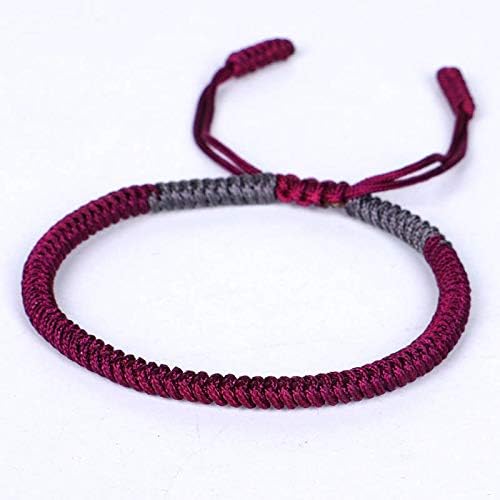 COLORFUL BLING Handmade Weave Tibetan Buddhist Woven Knots Bracelets Mens Womens Lucky Red String Bracelets for Protection Jewelry - Image 8