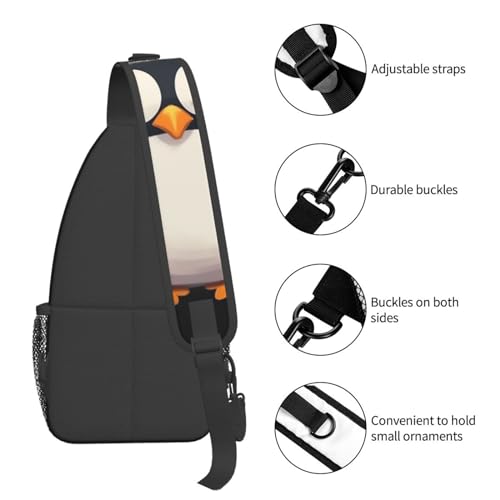 Sling Bag para hombres y mujeres con diseño Pinguino miniatura 5