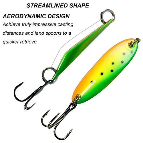 image for thkfish Fishing Lures Trout Lures Fishing Spoons Lures for Trout Pike 