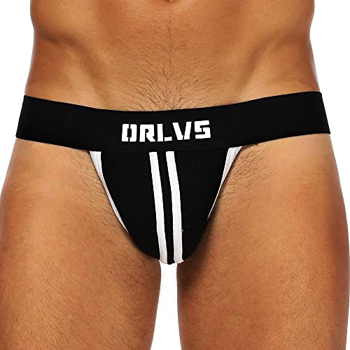 Evankin Men's Athletic Supporters Underwear Jockstraps for Men Cotton Wide Waistband Stretch Jock Strap Sexy Sports Thong3