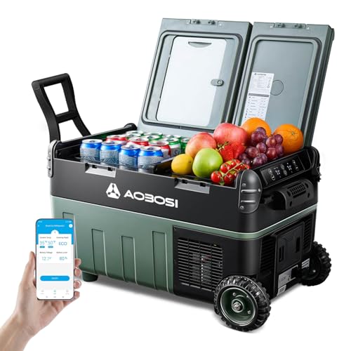 AAOBOSI 30L Glaciere Electrique,Glacière Électrique Voiture avec APP