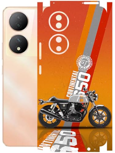 Image of AtOdds - Full Body Back Screen Guard Protector Film - Lamination Wrap Skin Sticker Compatible with VIVO Y100A | Scratchproof Matte Finish (Bullet)
