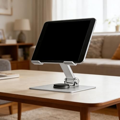 Soporte ajustable para laptop con base rotatoria 360° miniatura 3