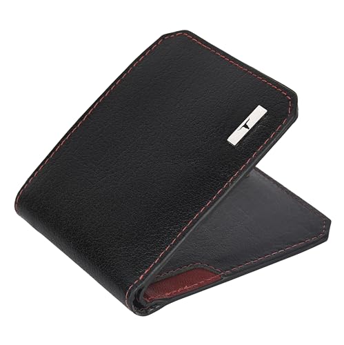 Image of URBAN FOREST Tyson Black /Red Leather Wallet for Men