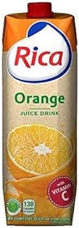 RICA Orange Juice no pulp, 1 Liter, Vitamin C (6 PACK)