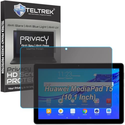 Image of Privacy Matte Anti Peep Screen Guard Compatible With Huawei Mediapad T5 Tab (10.1 inch Inch Tablet) Anti Spy Screenguard Not a Tempered Glass Screen Protector