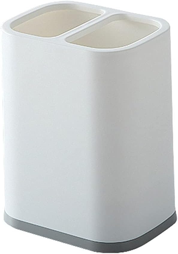 Drawer Organizer 2 Grid Kitchen Drain Chopsticks Cage Holder Spoon Fork Shelf Storage Rack Tableware Draining Rack Cutlery Storage Organizer (Color : Pink) (White)