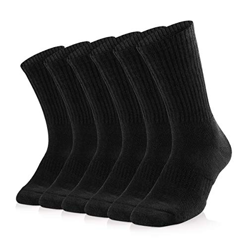 Sox Town Men’s 6 Pairs of Combed Cotton Cushioned Sole Performanc...