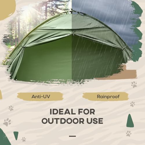 Carpa plegable con catre elevado para una persona miniatura 6