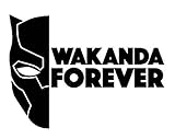 CCI Creative Concept Ideas Wakanda Forever Black Panther Decal Vinyl Sticker|Cars Trucks Vans Walls Laptop| Black |7.5 x 5.5 in|CCI1619