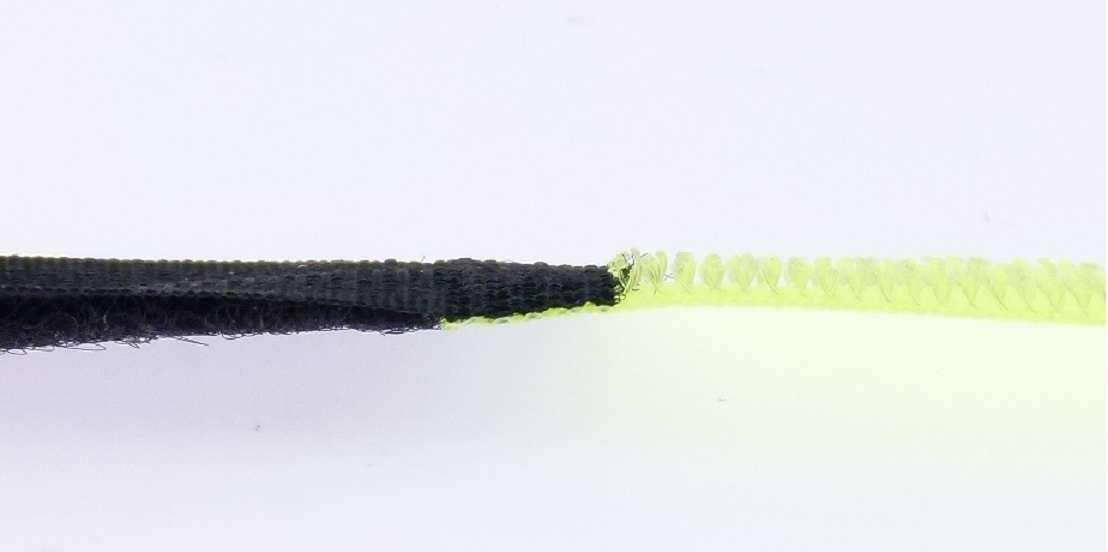 100x 30 cm x 25 mm wiederverschließbare Klett-Kabelbinder NEON GELB mit Metall-Öse - Kabel-Klettband 300 mm wiederverwendbar