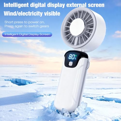 Ventilador de refrigeración silencioso y portátil con carga USB gris 5
