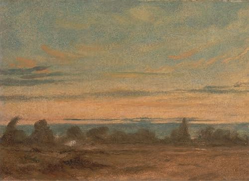 Affiche d'une soirée d'été par John Constable - Impression sur toile pour salon 60x90cm