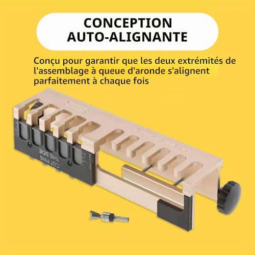 Gabarit à queue d'aronde doré General Tools pour meubles et armoires - 7