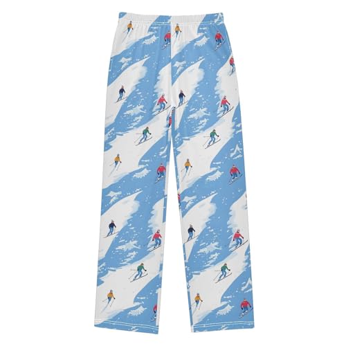 Pajama Pants Skiers Snow Long Sleep Pants Lounge Bottoms