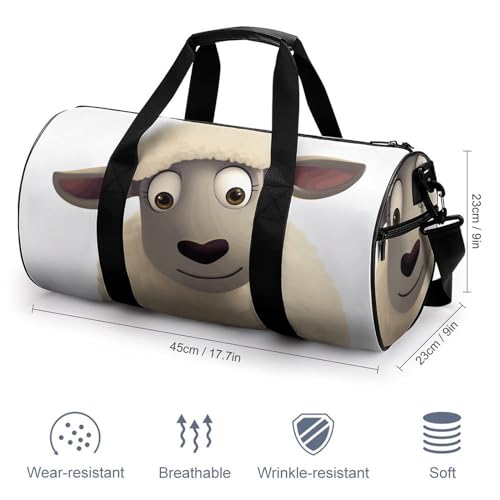 Duffel Bag for Men Women Gym Bag Sheep Travel Duffel Bag Waterproof Overnight Bag for Sports Workout2