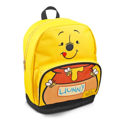Winnie the Pooh Mini Backpack Set - 10” Canvas Winnie the Pooh Backpack with Front Pocket Plus Bottle | Winnie the Pooh Backpack Bundle2