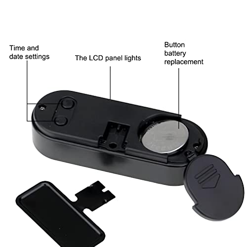 Gigicloud Car Clocks For Dash, Digital Dashboard Clock Mini Electronic Clock Vehicle Electronic Digital Clock Luminous Temperature Dashboard Clock Car Accessories For Vehicle, Auto, Car, Suv And More #TOP5