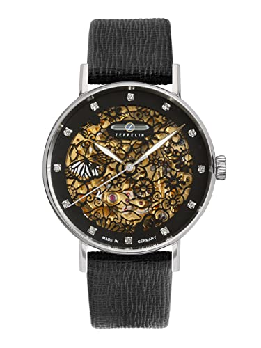 Montre Zeppelin femme squelette : le cadeau idéal avec bracelet cuir Princess of The Sky