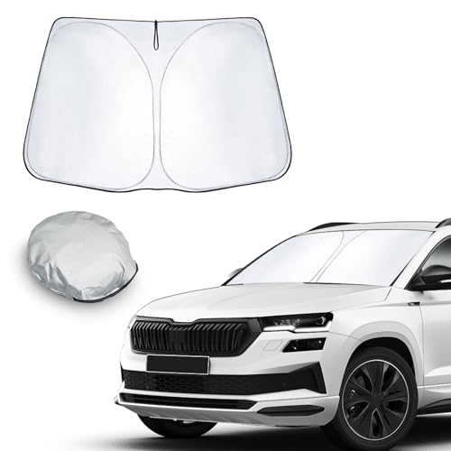 CDEFG Kompatibel mit Skoda Karoq Kodiaq 2017-2022 2023 Sonnenschutz Abdeckungen
