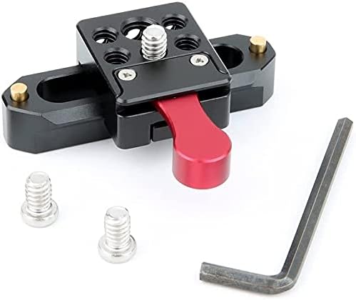 NICEYRIG NATO Lock Clamp with Quick Release Safety Rail 7cm for Video Light Monitor Microphone - Image 2