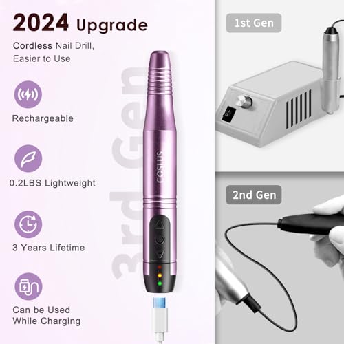 Coslus MOJIA-0001 Cordless Nail Drill Electric File: Professional thumb #2