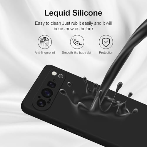 GiiYoon Case Compatible with Google Pixel 9 Pro, Silky-Soft Touch Full-Body Protective Phone Silicone Case - Image 4
