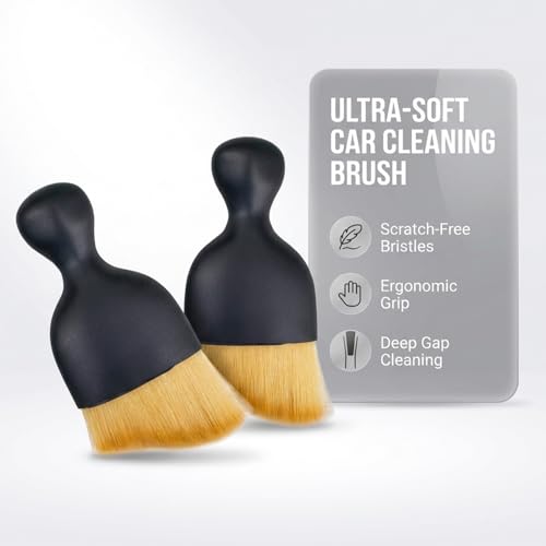 Image of 3 Pcs Exquisite Microfiber Duster Brushes, Car Detailing Brushes, Feather Duster, Efficient Dust Removal, Cleaning Tool Perfect for Computers, Keyboards, Car Interior, Photo Frames, Digital Devices