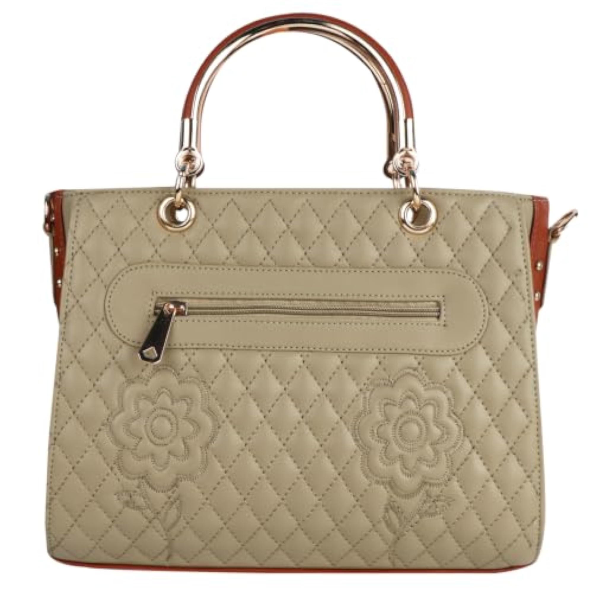 Women's Stylish PU Leather Handbag, Spacious Tote Bag